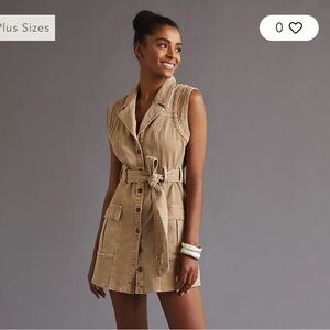 Anthropologie - Pilcro Button Front Dress UK 6